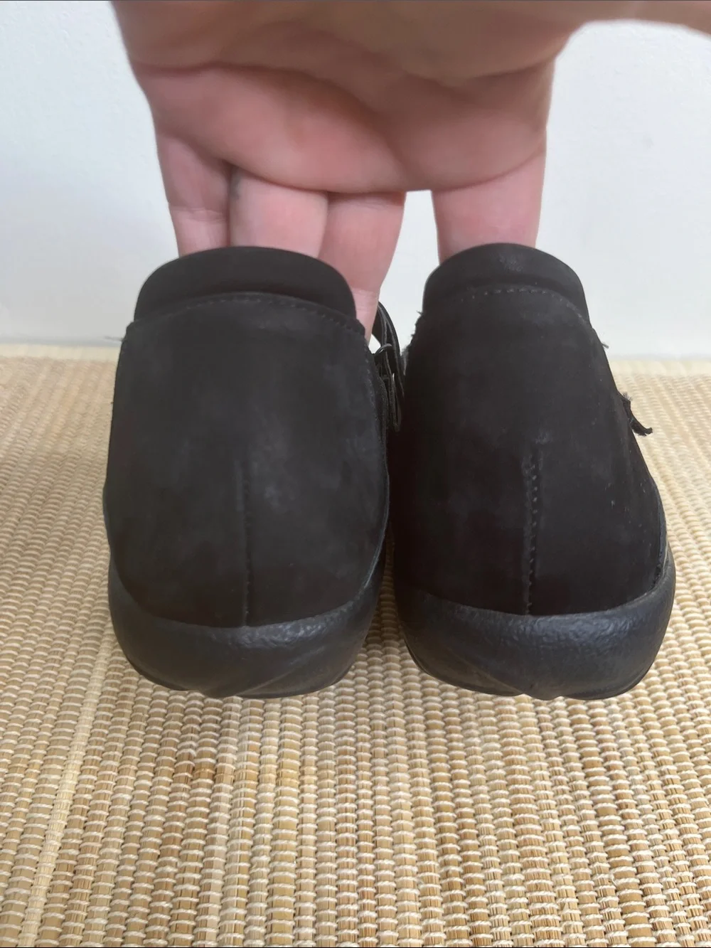 Naot Matua Mary Jane Flats Black Leather Size 7 or 38